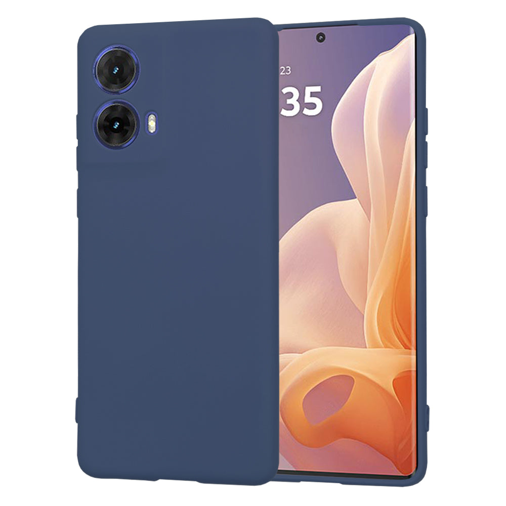 Husa de protectie Techsuit SoftFlex compatibila cu Motorola Moto G85, acoperire spate, albastru inchis