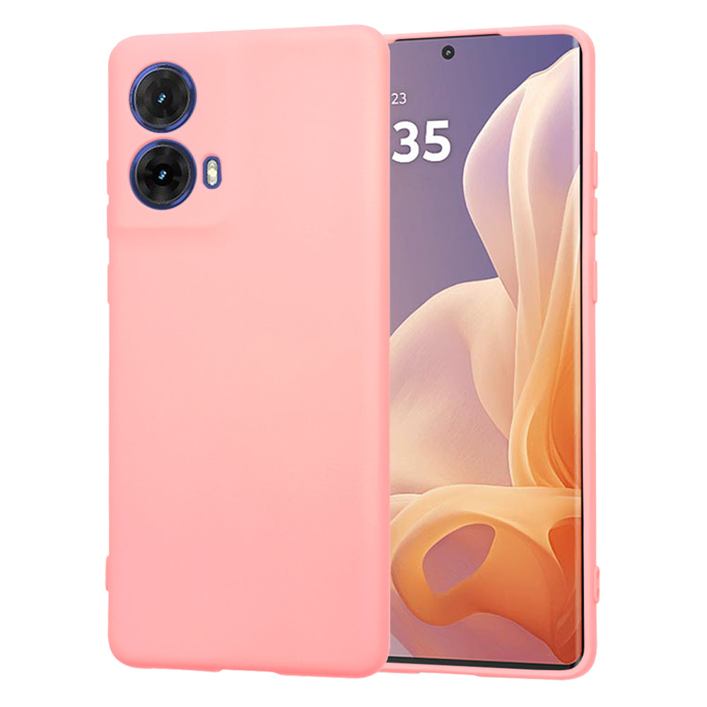 Husa de protectie Techsuit SoftFlex compatibila cu Motorola Moto G85, acoperire spate, roz deschis