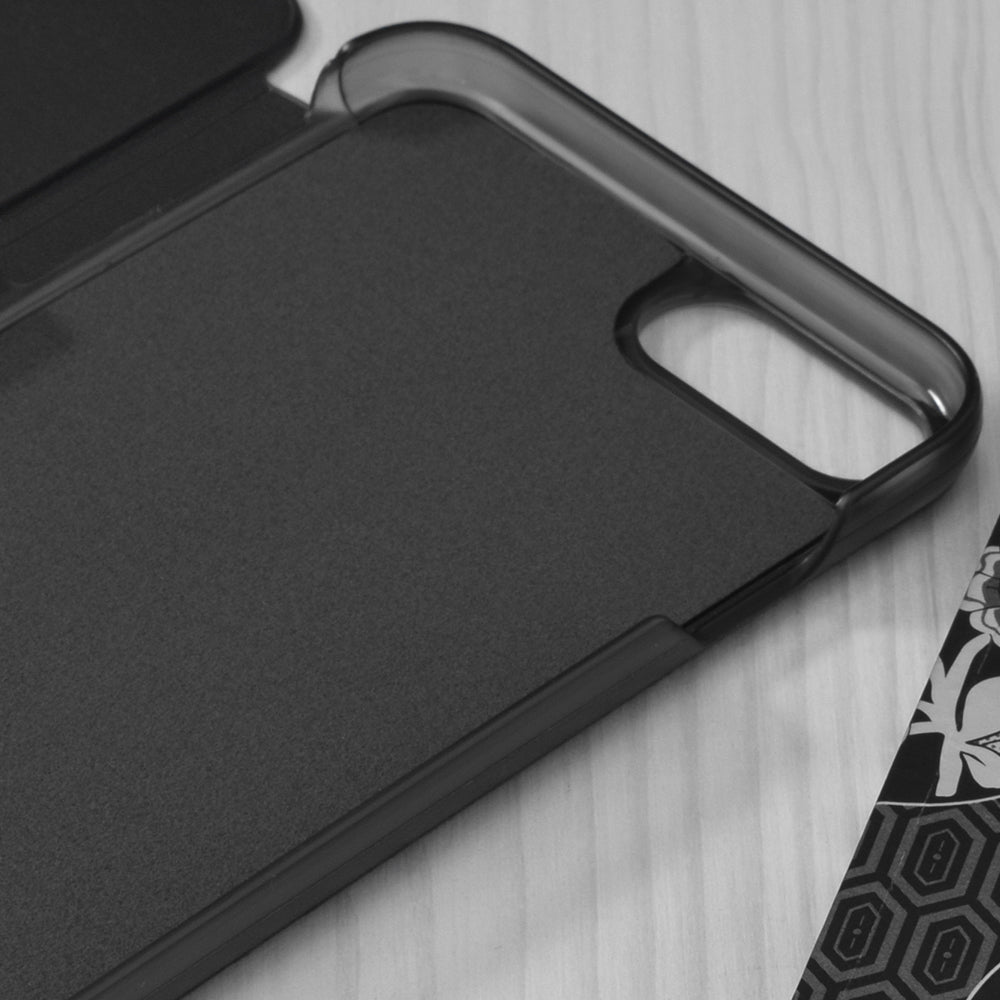 Husa de protectie Techsuit eFold Series compatibila cu Apple iPhone SE 2022, acoperire spate, negru