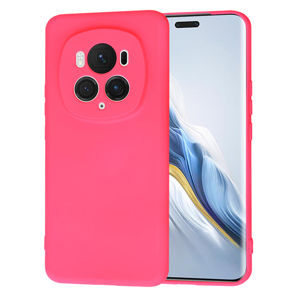 Husa de protectie Techsuit SoftFlex compatibila cu Honor Magic6 Pro, acoperire spate, roz neon