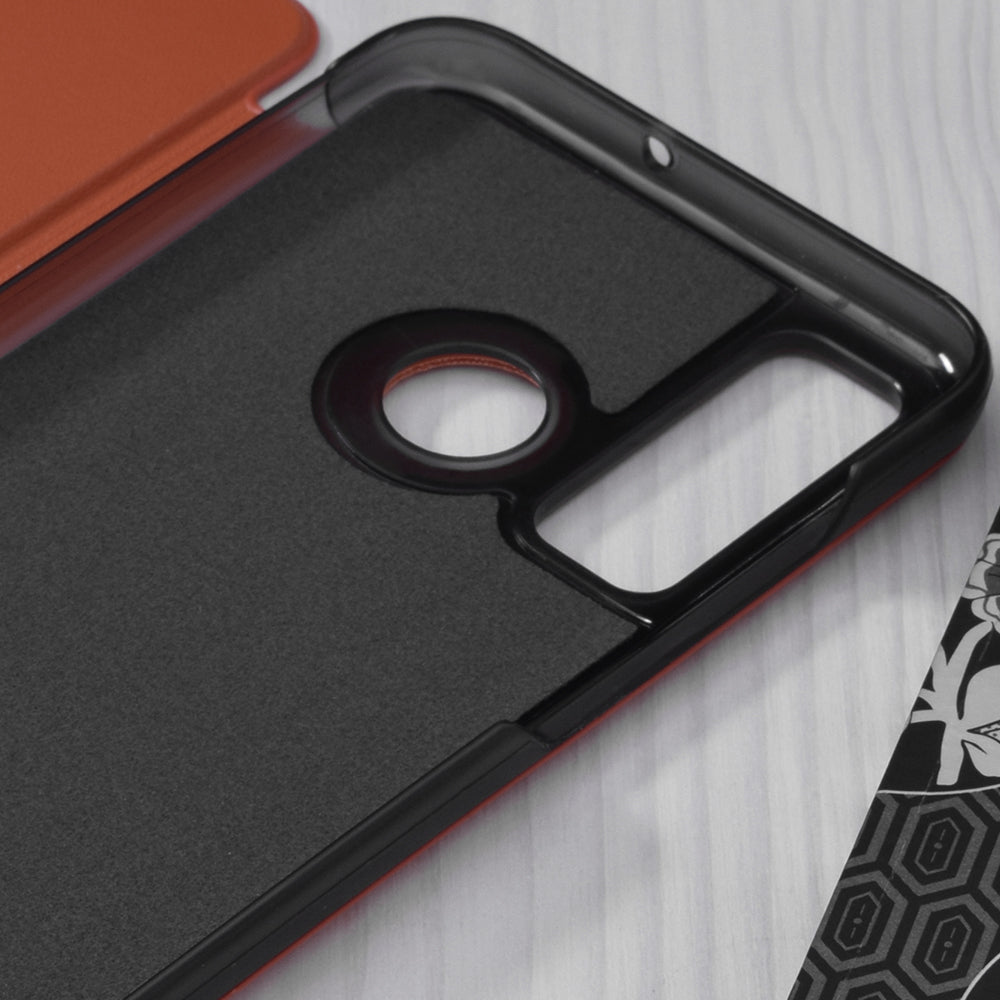 Husa de protectie Techsuit eFold Series compatibila cu Huawei P Smart 2019, acoperire spate, oranj