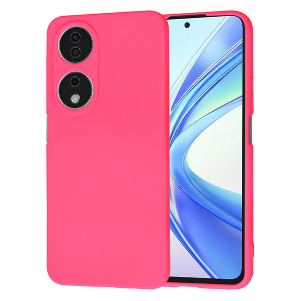 Husa de protectie Techsuit SoftFlex compatibila cu Honor 90 SMART, acoperire spate, roz neon