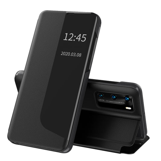 Husa de protectie Techsuit eFold Series compatibila cu Huawei P40, acoperire spate, negru