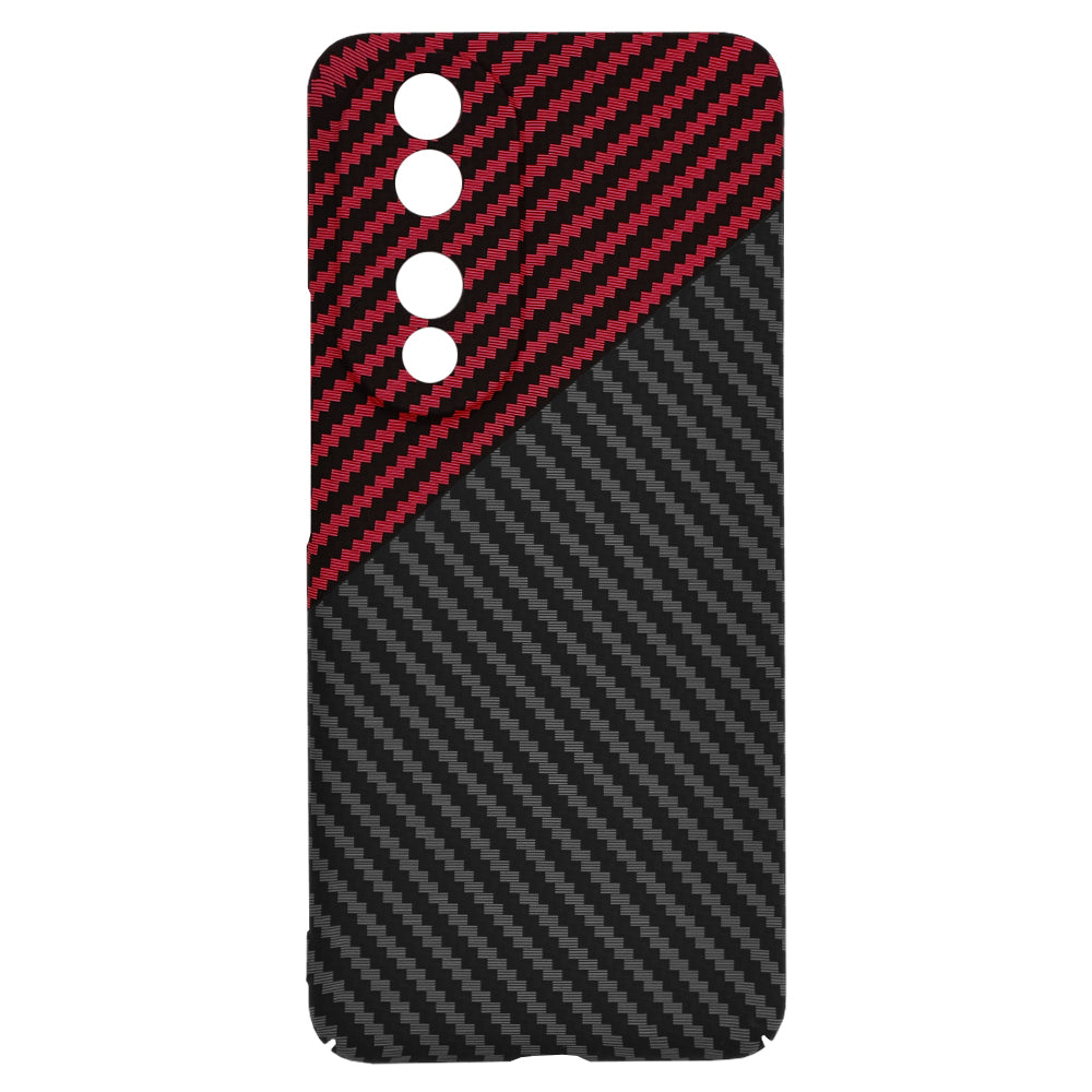 Husa de protectie Techsuit Carbonite FiberShell compatibila cu Honor 90, acoperire spate, rosu si negru
