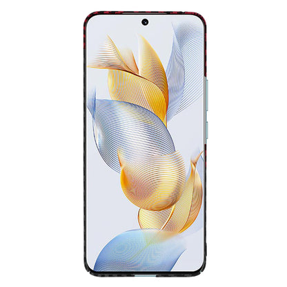 Husa de protectie Techsuit Carbonite FiberShell compatibila cu Honor 90, acoperire spate, rosu si negru