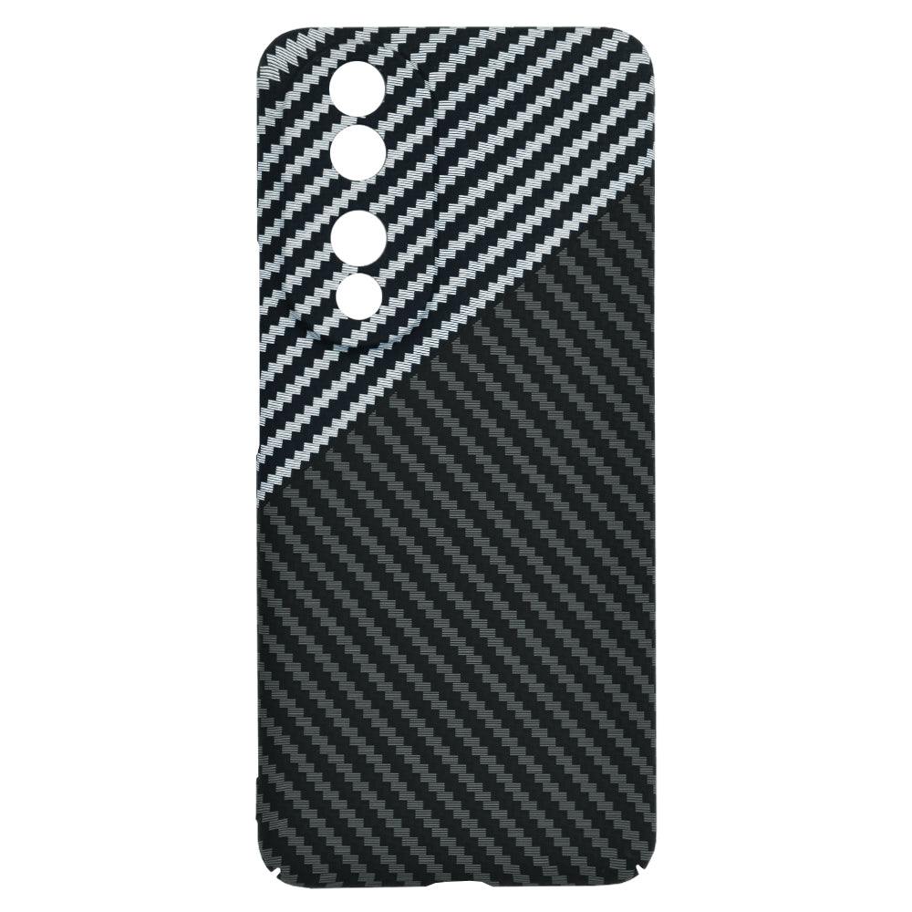 Husa de protectie Techsuit Carbonite FiberShell compatibila cu Honor 90, acoperire spate, argintiu si negru