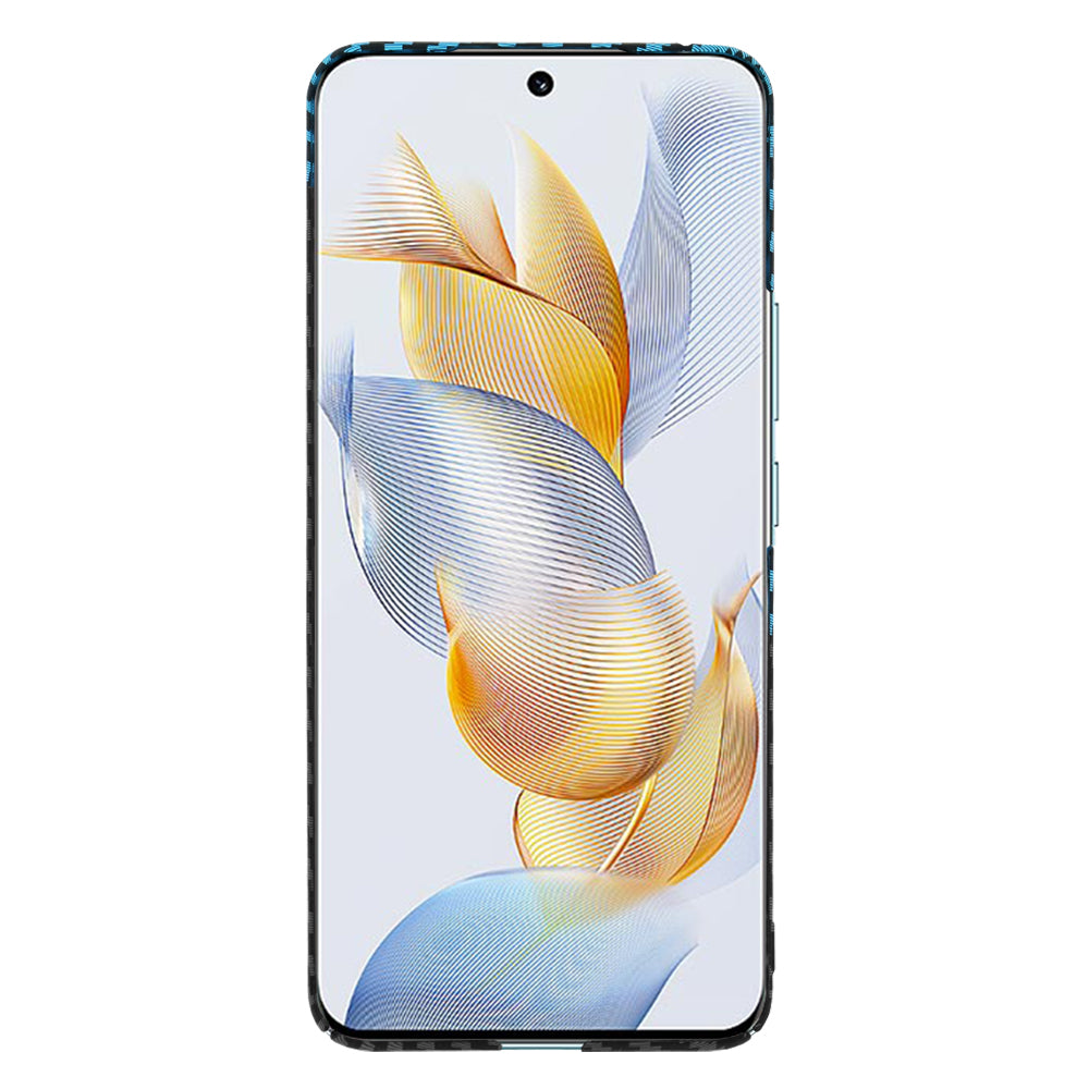 Husa de protectie Techsuit Carbonite FiberShell compatibila cu Honor 90, acoperire spate, albastru si negru
