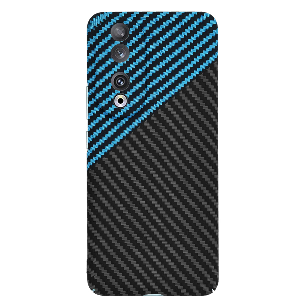 Husa de protectie Techsuit Carbonite FiberShell compatibila cu Honor 90, acoperire spate, albastru si negru