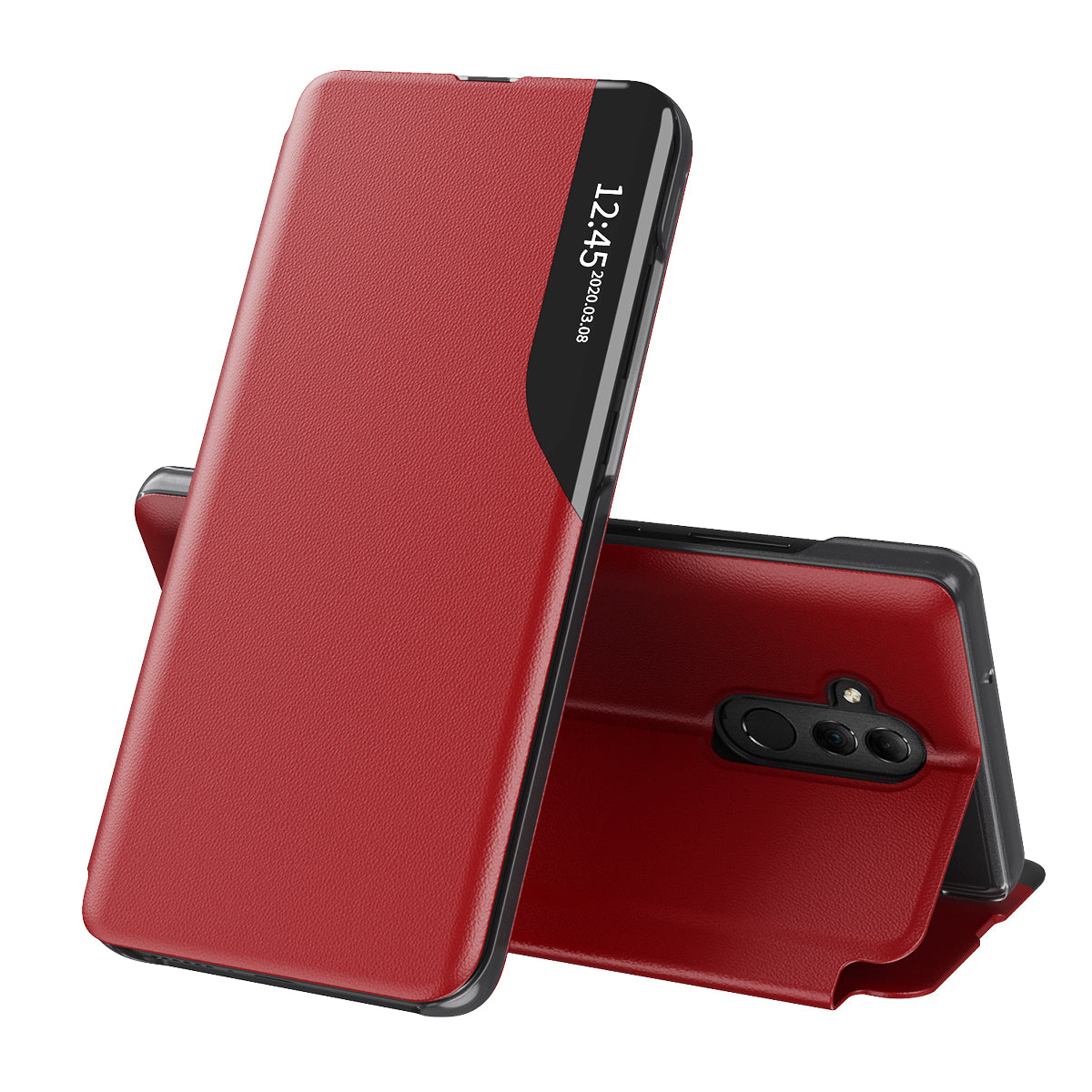 Husa de protectie Techsuit eFold Series compatibila cu Huawei Mate 20 lite, acoperire spate, rosu