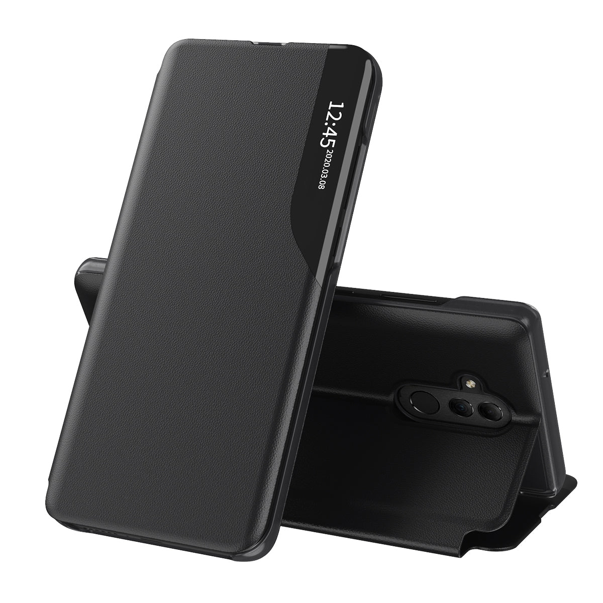 Husa de protectie Techsuit eFold Series compatibila cu Huawei Mate 20 lite, acoperire spate, negru