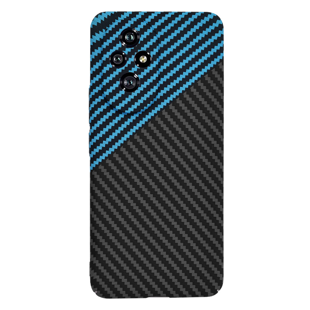 Husa de protectie Techsuit Carbonite FiberShell compatibila cu Honor 200, acoperire spate, albastru si negru
