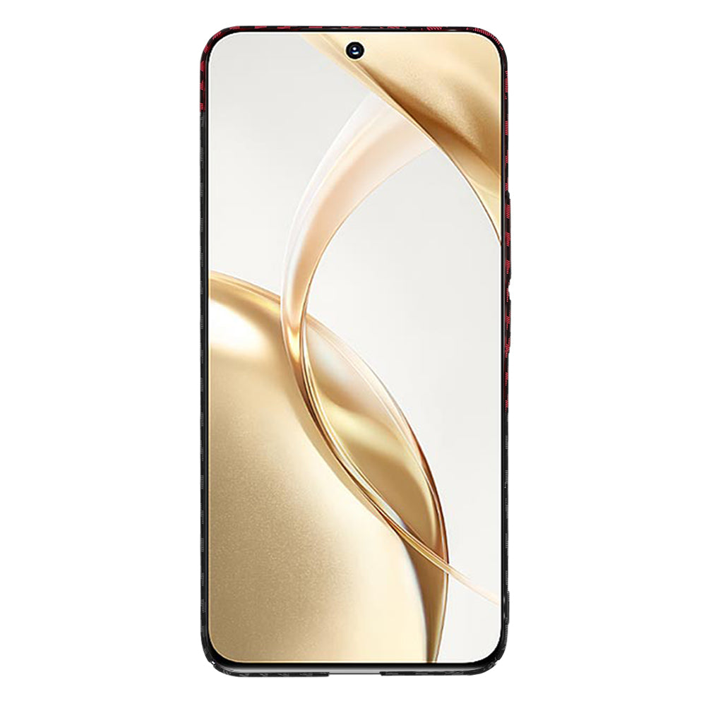 Husa de protectie Techsuit Carbonite FiberShell compatibila cu Honor 200, acoperire spate, rosu si negru