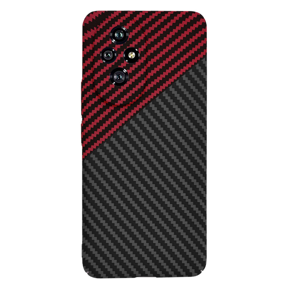 Husa de protectie Techsuit Carbonite FiberShell compatibila cu Honor 200, acoperire spate, rosu si negru