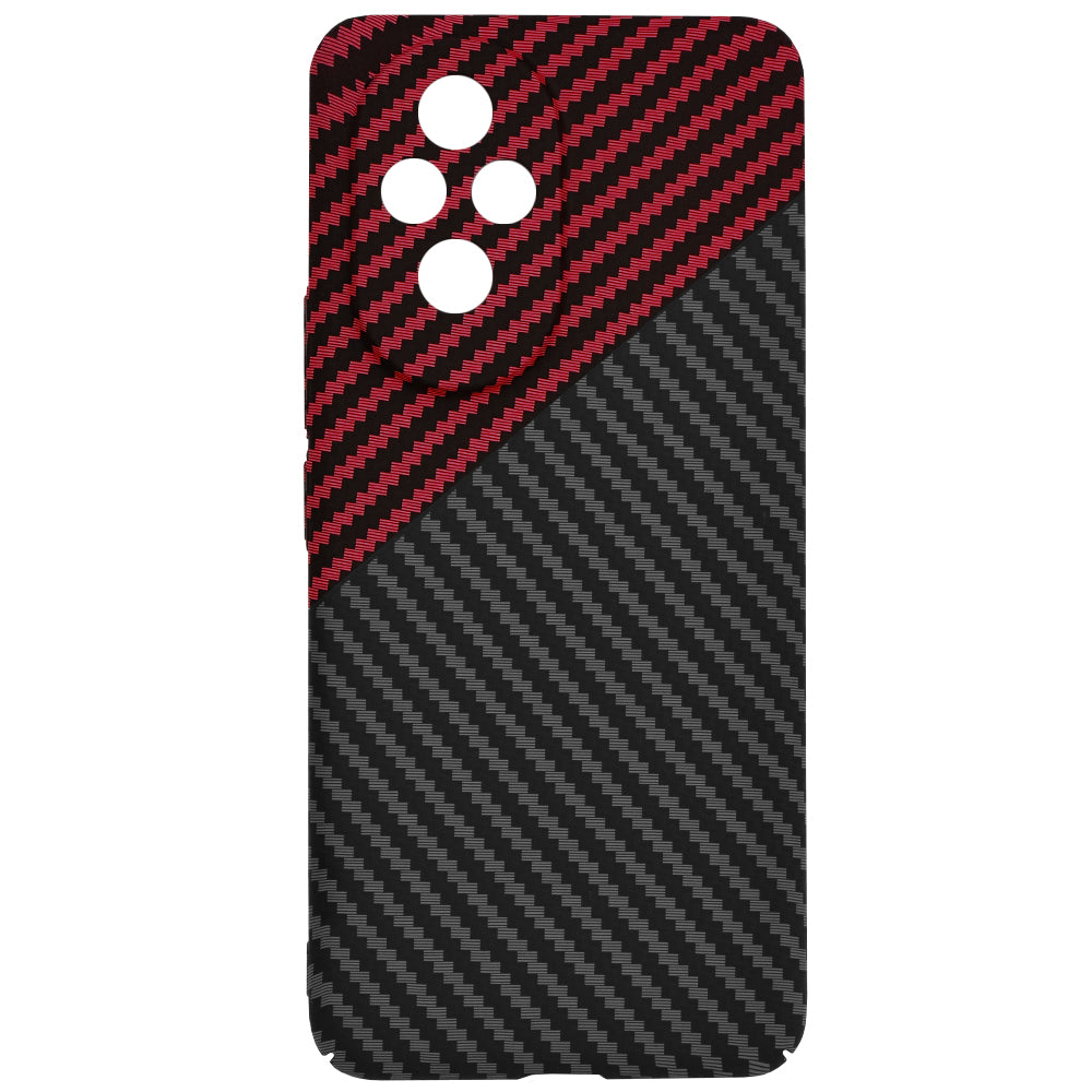 Husa de protectie Techsuit Carbonite FiberShell compatibila cu Honor 200, acoperire spate, rosu si negru