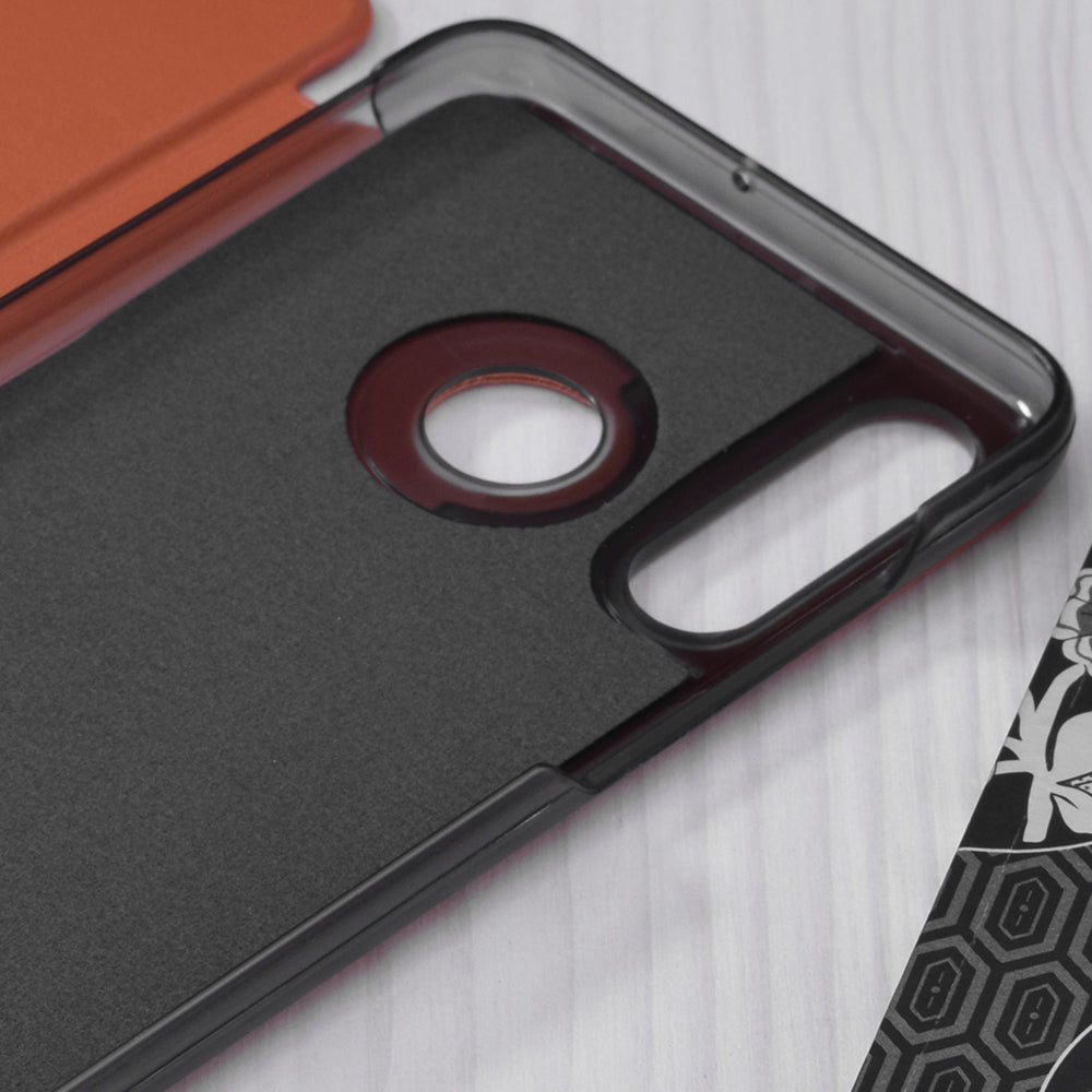 Husa de protectie Techsuit eFold Series compatibila cu Huawei P30 Lite New Edition, acoperire spate, oranj