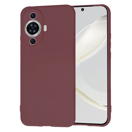 Husa de protectie Techsuit SoftFlex compatibila cu Huawei nova 11, acoperire spate, visiniu
