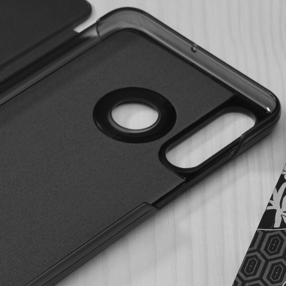 Husa de protectie Techsuit eFold Series compatibila cu Huawei P30 Lite New Edition, acoperire spate, negru