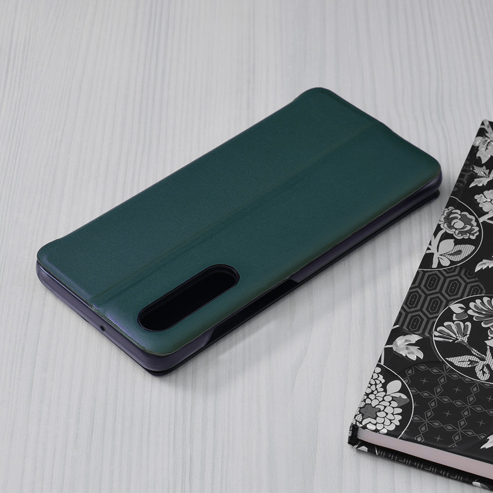 Husa de protectie Techsuit eFold Series compatibila cu Huawei P30, acoperire spate, verde inchis
