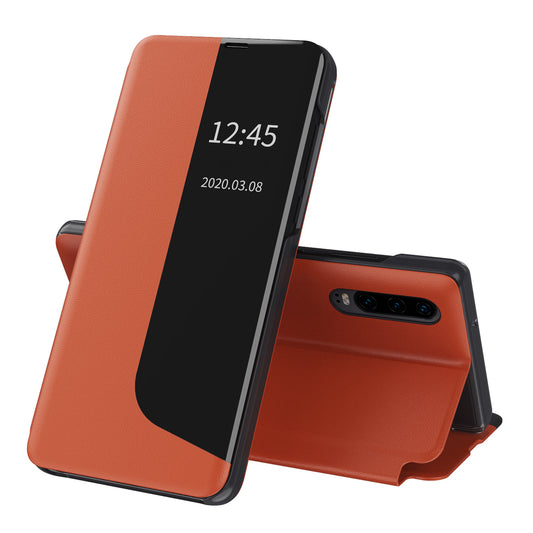 Husa de protectie Techsuit eFold Series compatibila cu Huawei P30, acoperire spate, oranj