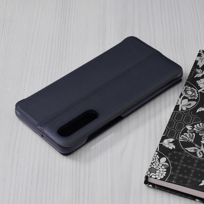 Husa de protectie Techsuit eFold Series compatibila cu Huawei P30, acoperire spate, albastru