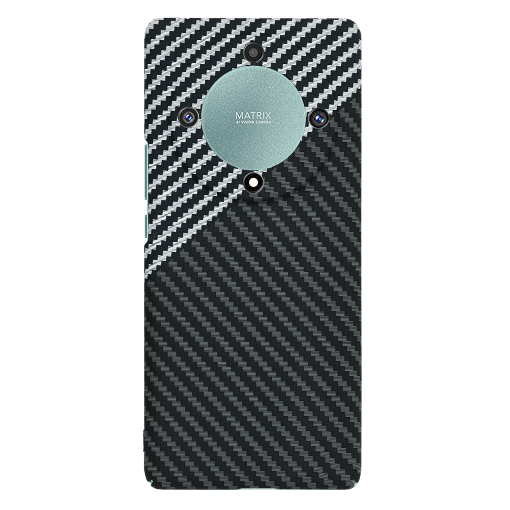 Husa de protectie Techsuit Carbonite FiberShell compatibila cu Honor Magic5 Lite , acoperire spate, argintiu si negru