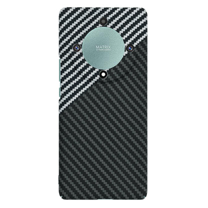 Husa de protectie Techsuit Carbonite FiberShell compatibila cu Honor Magic5 Lite , acoperire spate, argintiu si negru