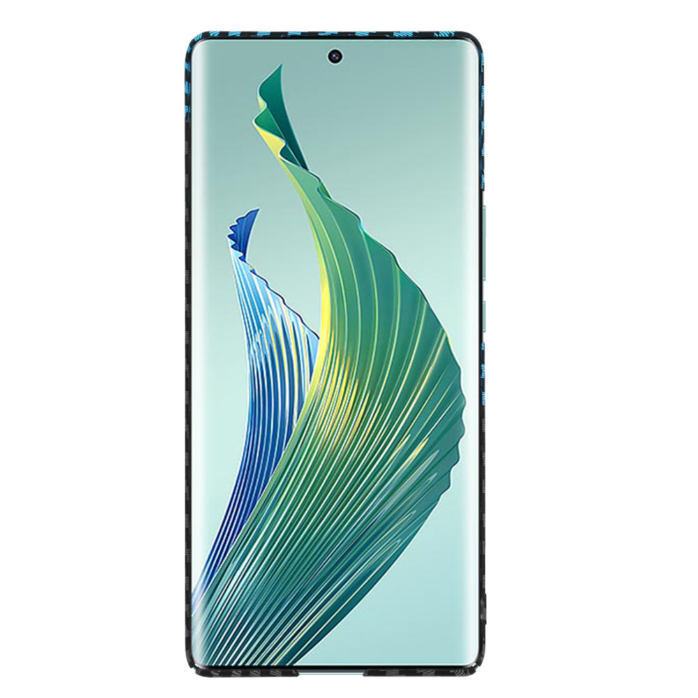 Husa de protectie Techsuit Carbonite FiberShell compatibila cu Honor Magic5 Lite , acoperire spate, albastru si negru