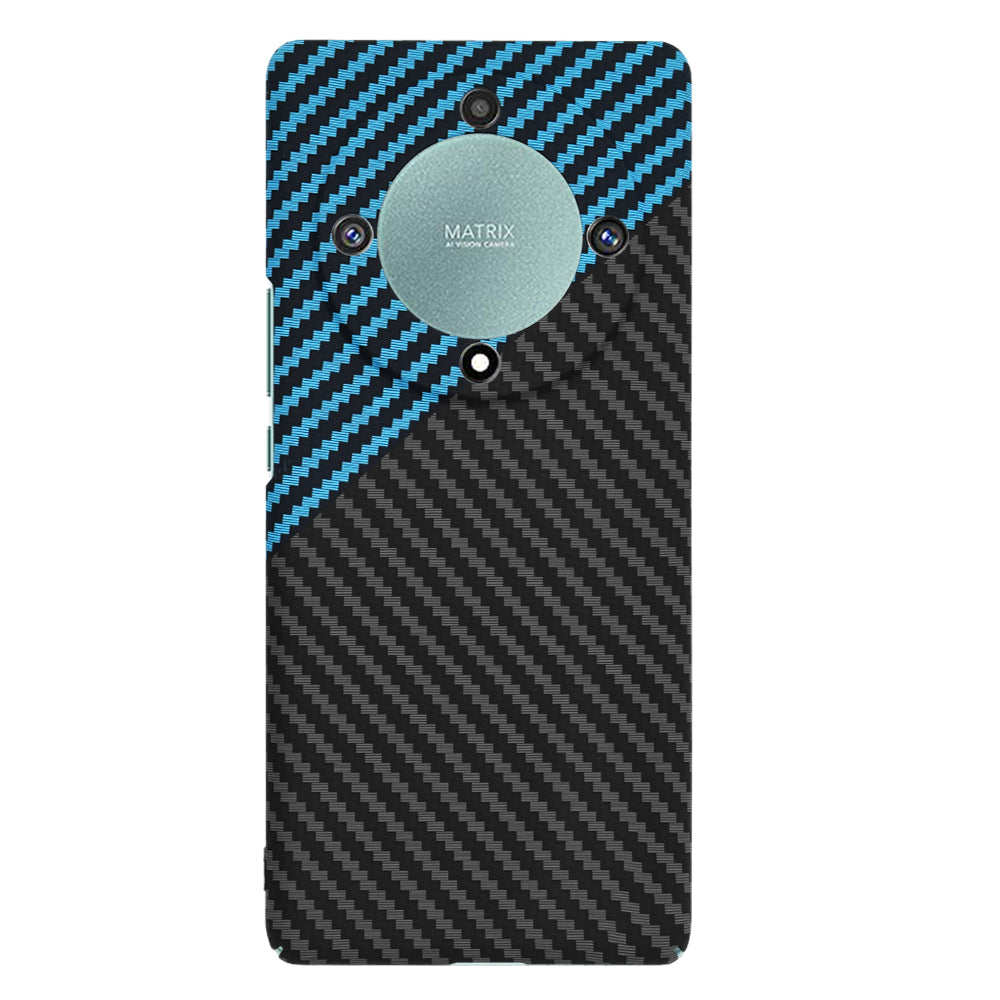 Husa de protectie Techsuit Carbonite FiberShell compatibila cu Honor Magic5 Lite , acoperire spate, albastru si negru