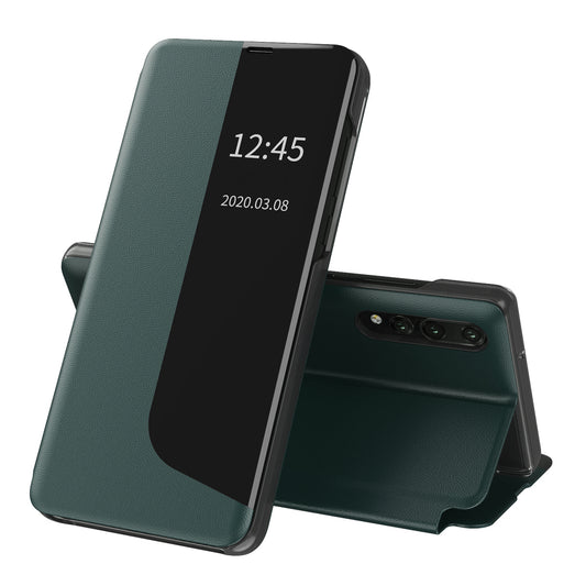 Husa de protectie Techsuit eFold Series compatibila cu Huawei P20 Pro, acoperire spate, verde inchis