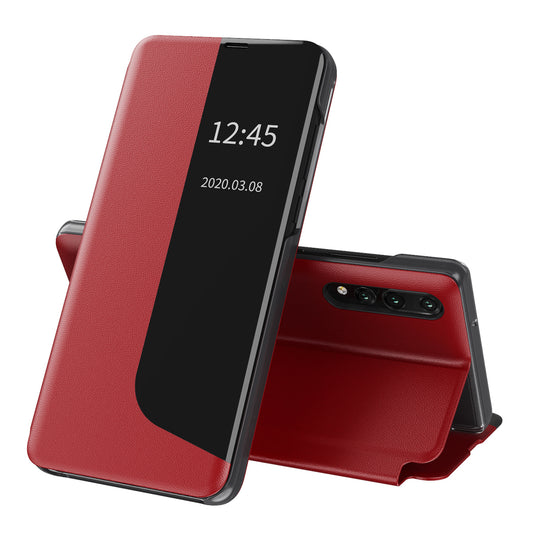 Husa de protectie Techsuit eFold Series compatibila cu Huawei P20 Pro, acoperire spate, rosu