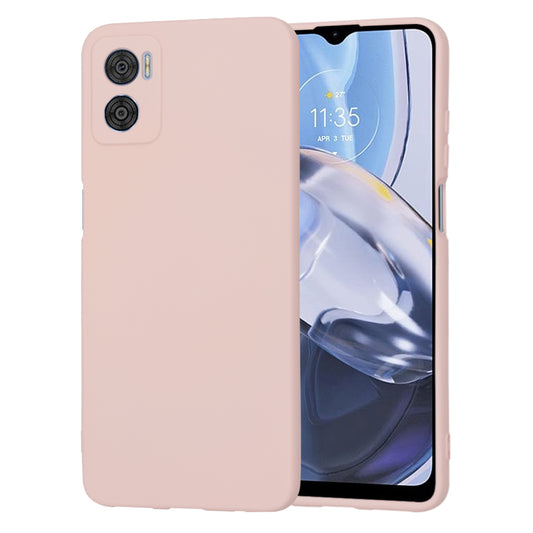 Husa de protectie Techsuit SoftFlex compatibila cu Motorola Moto E22i, acoperire spate, roz pudra