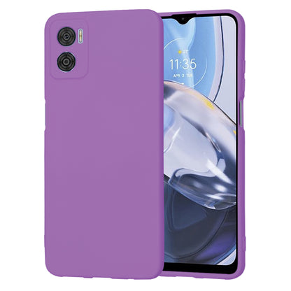 Husa de protectie Techsuit SoftFlex compatibila cu Motorola Moto E22, acoperire spate, mov