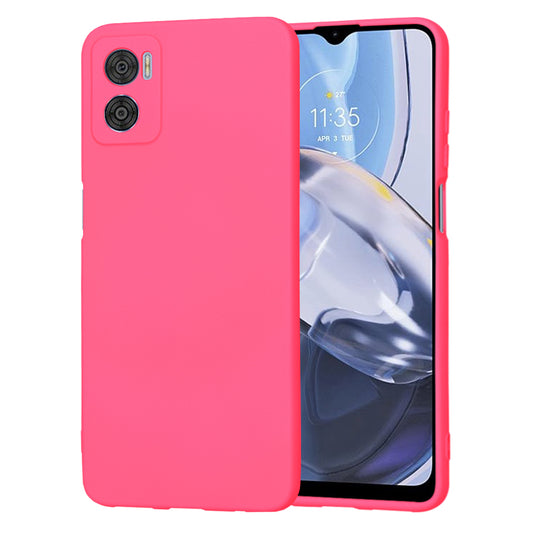 Husa de protectie Techsuit SoftFlex compatibila cu Motorola Moto E22i, acoperire spate, roz neon
