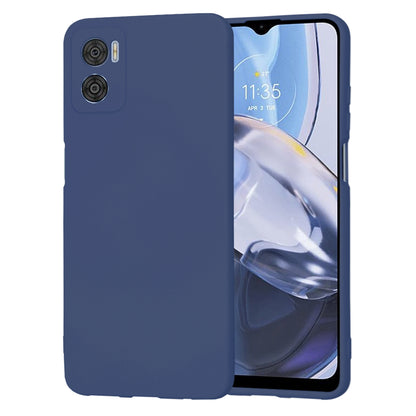 Husa de protectie Techsuit SoftFlex compatibila cu Motorola Moto E22i, acoperire spate, albastru inchis