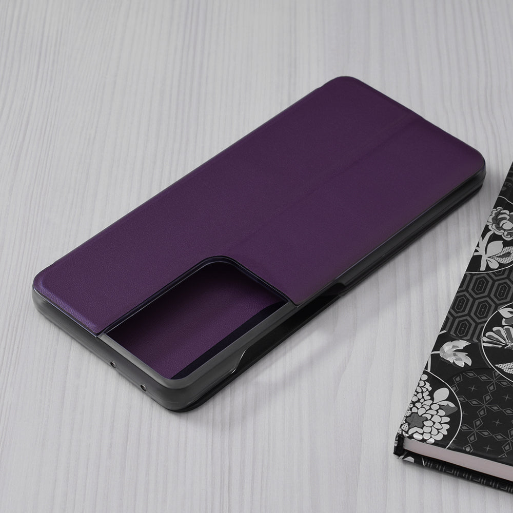 Husa de protectie Techsuit eFold Series compatibila cu Samsung Galaxy S21 Ultra, acoperire spate, mov