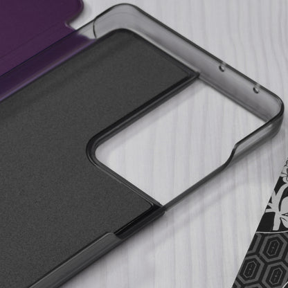 Husa de protectie Techsuit eFold Series compatibila cu Samsung Galaxy S21 Ultra, acoperire spate, mov