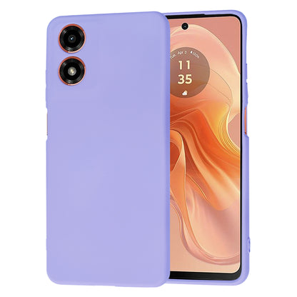 Husa de protectie Techsuit SoftFlex compatibila cu Motorola Moto E14, acoperire spate, violet