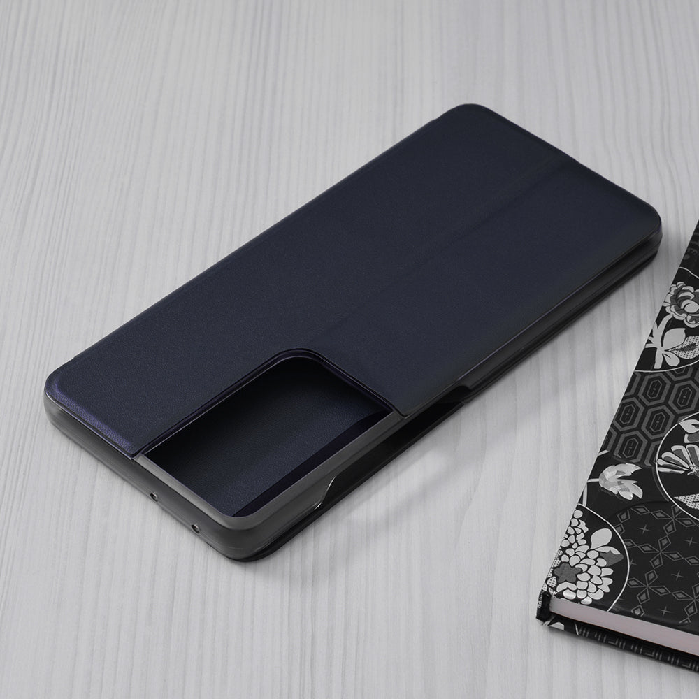 Husa de protectie Techsuit eFold Series compatibila cu Samsung Galaxy S21 Ultra, acoperire spate, albastru
