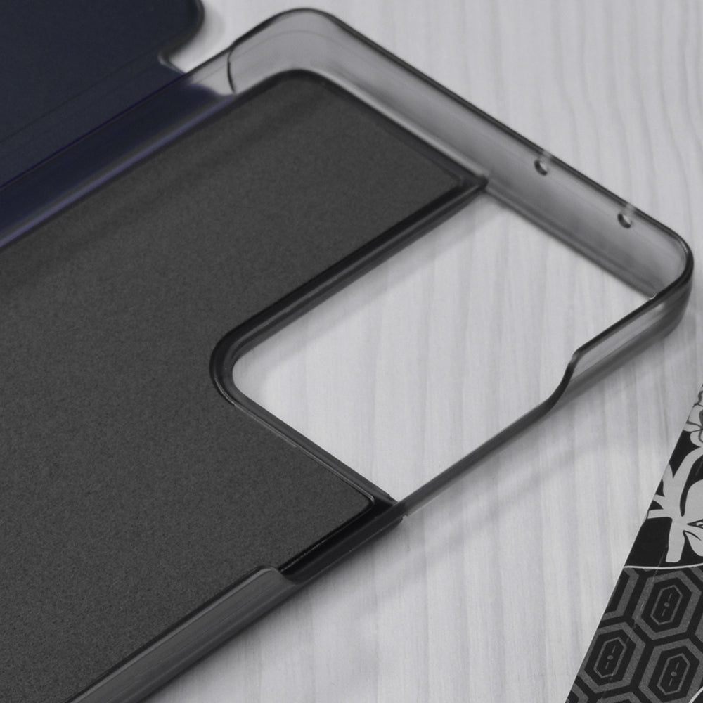 Husa de protectie Techsuit eFold Series compatibila cu Samsung Galaxy S21 Ultra, acoperire spate, albastru