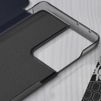 Husa de protectie Techsuit eFold Series compatibila cu Samsung Galaxy S21 Ultra, acoperire spate, albastru