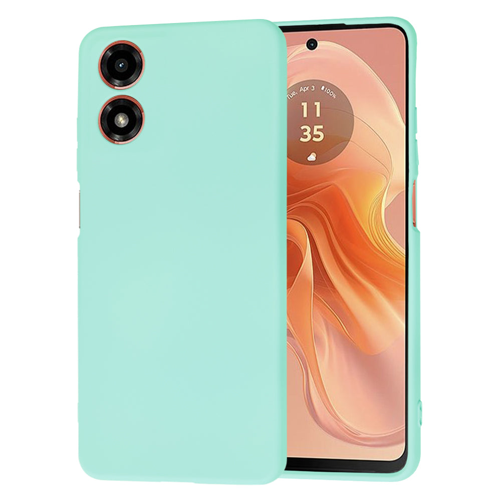 Husa de protectie Techsuit SoftFlex compatibila cu Motorola Moto E14, acoperire spate, albastru deschis