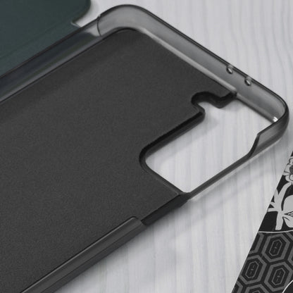 Husa de protectie Techsuit eFold Series compatibila cu Samsung Galaxy S21 Plus, acoperire spate, verde inchis