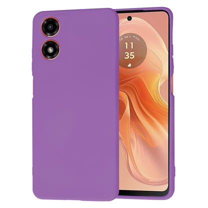 Husa de protectie Techsuit SoftFlex compatibila cu Motorola Moto G04s, acoperire spate, mov