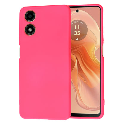 Husa de protectie Techsuit SoftFlex compatibila cu Motorola Moto G04s, acoperire spate, roz neon