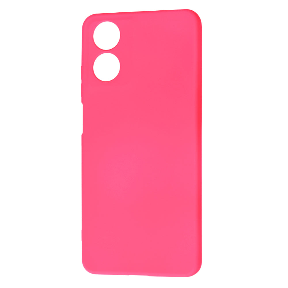 Husa de protectie Techsuit SoftFlex compatibila cu Motorola Moto E14, acoperire spate, roz neon