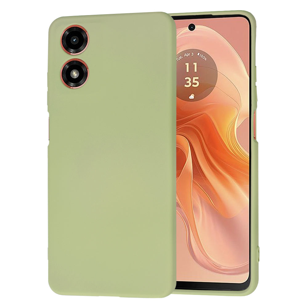 Husa de protectie Techsuit SoftFlex compatibila cu Motorola Moto G04s, acoperire spate, verde kaki