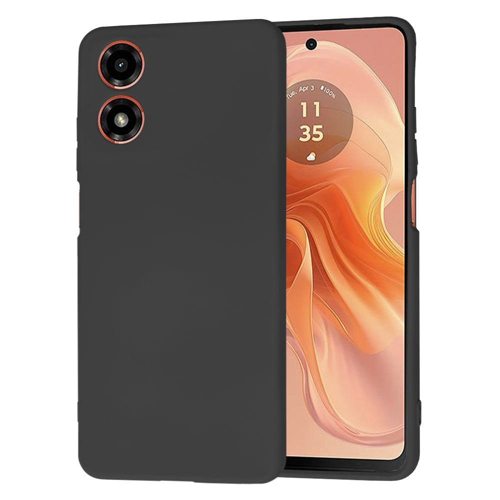 Husa de protectie Techsuit SoftFlex compatibila cu Motorola Moto G04, acoperire spate, negru