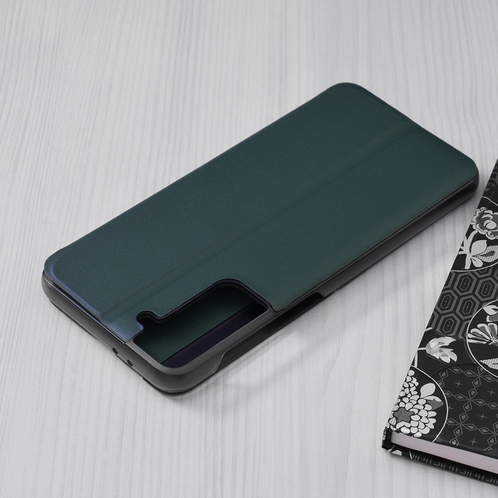 Husa de protectie Techsuit eFold Series compatibila cu Samsung Galaxy S21, acoperire spate, verde inchis