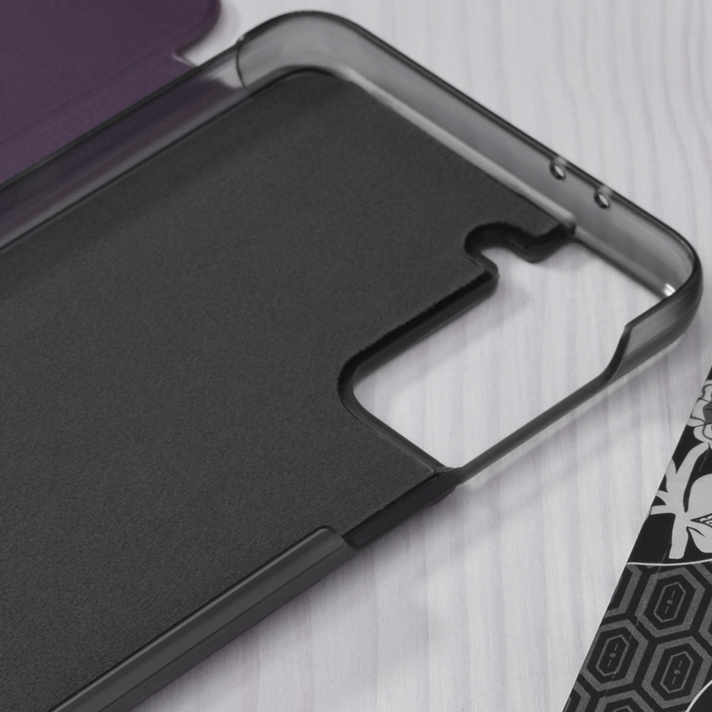 Husa de protectie Techsuit eFold Series compatibila cu Samsung Galaxy S21, acoperire spate, mov
