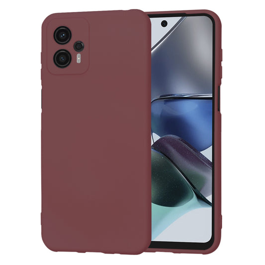 Husa de protectie Techsuit SoftFlex compatibila cu Motorola Moto G23, acoperire spate, visiniu